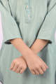 SAYA Stitched Cotton Jacquard Shirt/Trouser For Kids green 62121. 