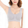 Gym Underwear Sweet Lace Flower Pattern Push Up Stretchy Bra. 