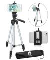 TikTok 3110 - Tripod Stand For Camera And Mobile - Black & Silver. 
