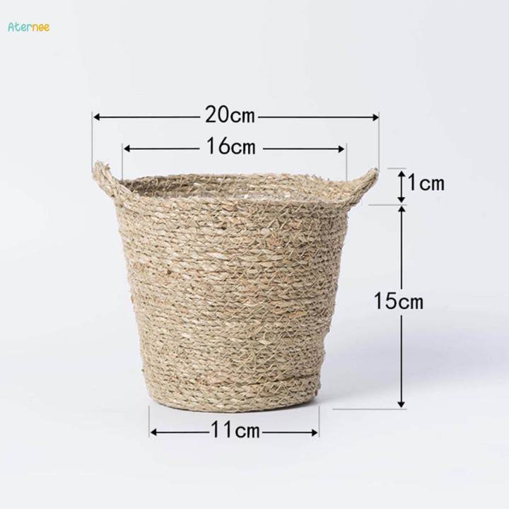 Woven%20Planter%20Basket%20Seagrass%20Plant%20Basket%20with%20Liner%20Lawn%20Flower%20Pot%20Cover%2015cmx20cmx11cm%20-%20Image%209