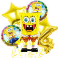 Sponge-Bob Foil Balloons Kidsroom Decoration Boys Faovr Girl S Aerated Toy Birthday Party Decor Baby Shower Party Supplies. 