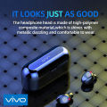 【COD+Ready Stock + FREE Shipping 】VIVO F9 TWS Touch Control 5.0 Bluetooth Earphone Wireless Earphones Stereo LED Display Earbuds Head. 
