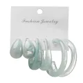 Stud Earrings Circle C-Shaped Drop Earrings. 