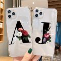 Alphabet Letter Phone Case For iPhone XR 12 11 Pro XS Max X 7 Cases TPU For iPhone 7 6 6S 8 Plus 7Plus SE 2020 Transparent Cover. 