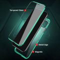 For Samsung Galaxy A15 5G/4G Magnetic Double Sided Glass Phone Case for Samsun Galaxy A15 Samsun a 15 6.5 inch Clear HD Shockproof Case. 