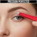 OCBA Professional Eyebrow Tweezers Set Stainless Steel Slanted Tip Tweezers for Eyebrows Plucking, Ingrown Hair, Splinter Hair and Facial Hair Remover Suitable For Men & Women. 
