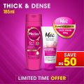 Mec Flawless White Face Wash 100gm With Meclay London Shampoo Thick & Dense 185ml (Save Rupees 50). 