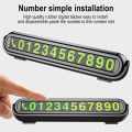 Luminous Car Temporary Parking Card Auto Parking Stickers Accessories Phone Number Hidden Stop Sign Card Plate Car Aromatherapy. 