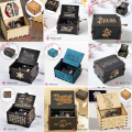 Wood Carved Music Box with Different Theme Songs Game of Thrones Money Heist Frozen Musical Gift Kids Toy Birthday Holiday Gift Mango Tech. 
