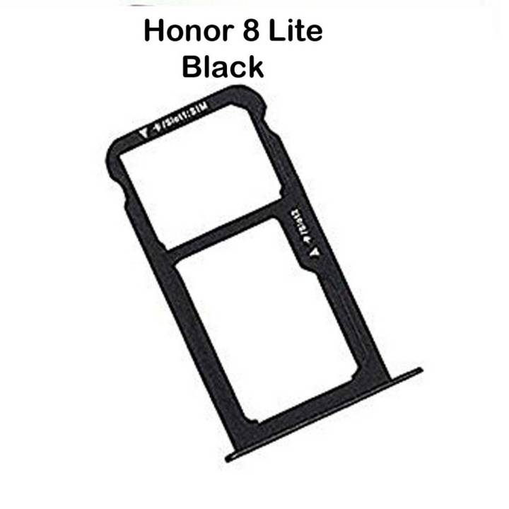 Honor 8 Lite Black Sim Card Tray And Micro SD Card Slot Holder