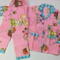 Kids Cotton Sleep Suit - Baby or Baba Night Dress (Shirt & Trouser Set). 