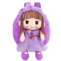 Little cute doll stuffed school bag for girls baby bag. 