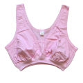 Women's Cotton Vest Middle-Aged and Elderly Cotton without Steel Ring Bra Vest Elderly Women's Bra Vest Style. 