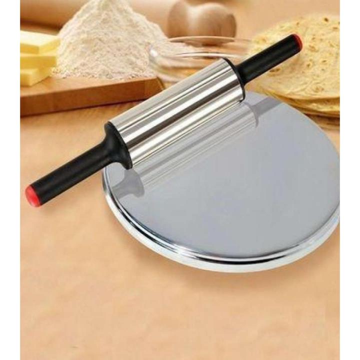 steel material food grade Rolling Pin and Dish Stainless Steel Roti ...