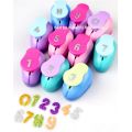 10Pcs 0 To 9 Large Size 16Mm Cutout Craft Punch Arabic Numbers Diy Assorted Paper Punching Machine Craft Punch Km8805. 