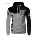 【ALLGOOD】Cat Caterpillar Tractor Hoodies Men Fashion Coat Zipper Wool Liner Jacket Coat Zipper Wool Liner Jacket Cat. 