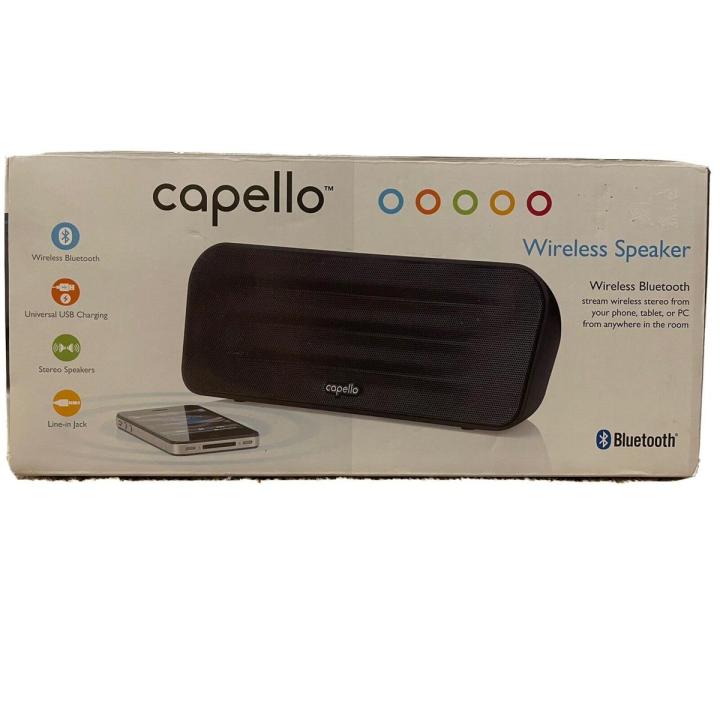 Capello Bluetooth Wireless Speaker Cb350 Black