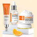 Joypretty Vitamin C Serum for Face Cream Set for Dark Spots Skin Care Whitening Pigment Anti Eye Cream Dark Circles Eye Bag Kits. 
