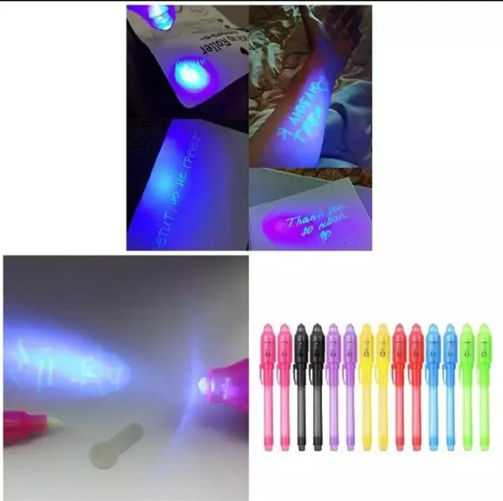 "Invisible%20Ink%20UV%20Magic%20Pen"%20"Secrets%20Revealed%20"Write%20pen%20-%20Image%204