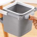 Mini under table dustbin Kitchen Dustbin Cabinet Table Hanging Mini Dustbin Plastic Trash Garbage Hidden Retractable Office Desk Adhesive Dustbin. 
