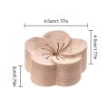 Wooden Aroma Essential Oil Diffuser Essential Oil Diffused Wood Essential Oil Aromatherapy Flower shape For Home/Car Decorate. 