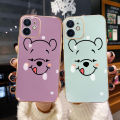YIWESAN For Huawei Nova 3i Case Thin Side Edge Square New Design Phone Cases Cartoon Simple Winnie The Pooh Plating Pattern Silicone Casing Full Back Cover Camera Protection Shockproof Softcase. 