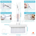 Multifunctional Keyboard Cleaning Brush 5-in-1 Computer Keyboard Cleaning Tool Kit Earphone Headphones Cleaning Brush Window Frame Groove Brush. 