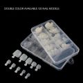 BeliefMelief  Profesional  100PCS/Box Acrylic Pointed False Toe Nails Manicure Kits Nail Art Decoration Box Transparent Tips Feet Full Nail Manicure Kits. 