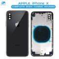 Apple iPhone X Housing Middle Frame With Side Button and Camera Lens Complete Body Casing Replacement For iPhone X - Grey. 