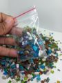 100pcs, random size 4-12mm, Multi Color Irregular Gemstone Beads DIY Customize Art & Craft.. 