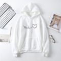 Yeah you cute printed couple best friends pullover hoodies. 