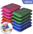 Dish Sponge Scrub Pads Non Scratch Scrubbers Colourful Block Cleaning Sponges Reusable Scouring Pads Kitchen Dish Scrub Sponge. 