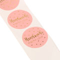 500Pcs/Roll Pink Thank You for Your Order Sticker Kraft Labels Sticker. 