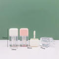Injection Lip gloss tube Transparent Liquid eyeshadow Empty Square Cosmetic packaging material for Professional makeup artist DIY cosmetics Travel-friendly. 