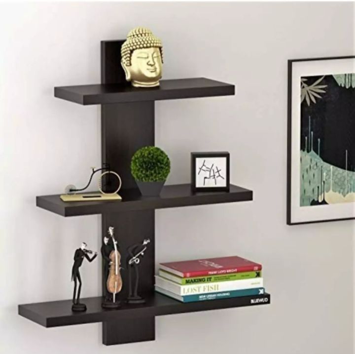 3 Tier floating wall rack Wall hanging decoration shelf Book shelf Wall Shelf Shelves for Living Room Book