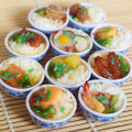2PCS 1/6 Scale Miniature Chinese Dim Sum Dollhouse Pretend Food for Doll house Kitchen for Barbies Blyth Bjd Doll for Kids. 