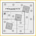 Yohomego Quilt Ruler Templates for Log Cabin Trim Drawing, Craft, Sewing, DIY, and Quilting Projects. 