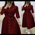 Long 2 side Pocket Style Summer Linen Shirt For Women. 