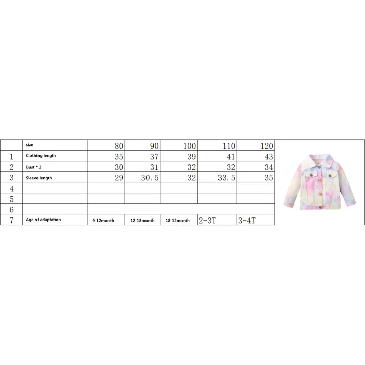 Girls%20Casual%20Button-down%20Jacket,%20Pink%20Tie-dyed%20Printed%20Pattern%20Long%20Sleeve%20Coat,%206%20Months-4%20Years%20-%20Image%207