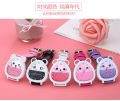Tiktok social person's Piggy girl cartoon adult student Korean version simple cute children's junior high school watch. 