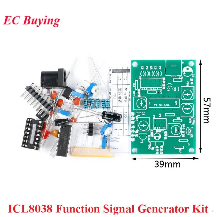 ICL8038 Function Generator DIY Kit Set Multi-channel Sine Triangle ...