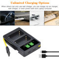 NP-FM500H NP FM500H FM500H Battery + LCD Dual USB Charger for Sony Alpha A58 A57 A65 A77 A99 A900 A700 A580 A560 A550 A850. 