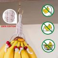 Macrame Fruit Hammock for Kitchen Under Cabinet,Veggie Hammock Fruit Holder Net and Hook for Hang Fruit Basket. 