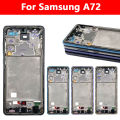 NEW For Samsung A33 A52 A52S A72 A52 5G A54 A73 Front Housing LCD Frame Bezel Plate Replacement Repair Part With Side Button. 