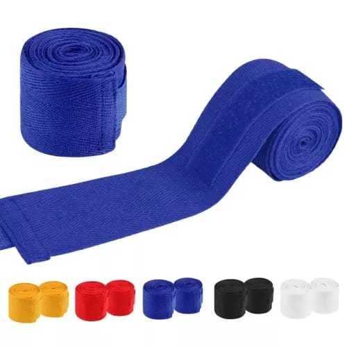 Semi-Elastic Hand Wraps, Boxing & MMA Wraps (Pair), Boxing Gym Wrist Wraps Gym Patti Pair of Cotton Kick Boxing Wraps Bandage Men 2 Rolls Cotton Sports Strap Boxing Bandage Muay Thai Taekwondo Hand Gloves Wraps