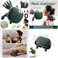 Massager Machine - Hand Kneading Massager - Electric Cervical Hand Finger Massager with Heat - REchargeable Neck & Shoulder Massager, 3D Bionic Hand Kneading Massage, 3 Modes Flexible 30% Hand for Back Pain Relief- Gift for Men & WomenWith Free Gift Nano. 