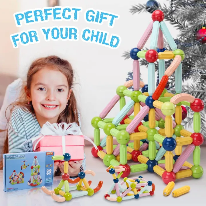 Magnetic%20Toys%20Building%20Blocks%2036/42/64/25%20Pcs%20Kids%20Magnet%20Balls%20and%20Rods%20Set%20Toddler%20STEM%20Sticks%20Toy%20Learning%20Educational%20Block%20Games%20Stacking%20Toys%20for%20Boy%20Girl%20Age%203+%20Years%20Old%20Preschool%20-%20Image%203