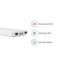 100% Original Xiaomi Redmi Power Bank 10000mAh 10W Fast Charging PB100LZM Dual USB Dual USB & Type C - White. 
