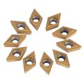 10pc Diamond CNC Ca ide Tips Inserts Blade Cutter Lat Turning Tool + Blue Box. 