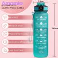 Amamia Sports Cup Lanyard Design Motivational Water Bottle with Scale Mark. 